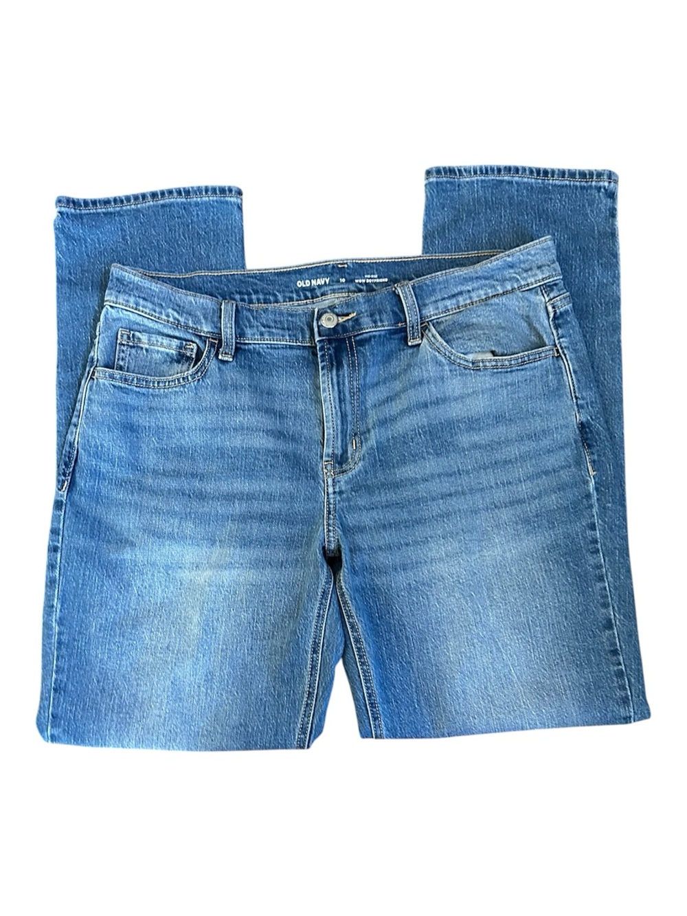 Old Navy Light Blue Mid-Rise 'Wow Boyfriend' Jeans